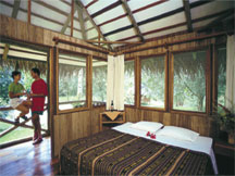 Romantic Bungalows at the Pacuare Lodge in Costa Rica